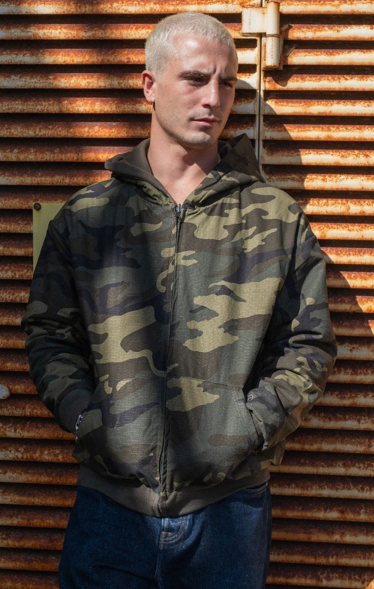 Ripstop Camo Reversible Hoodie