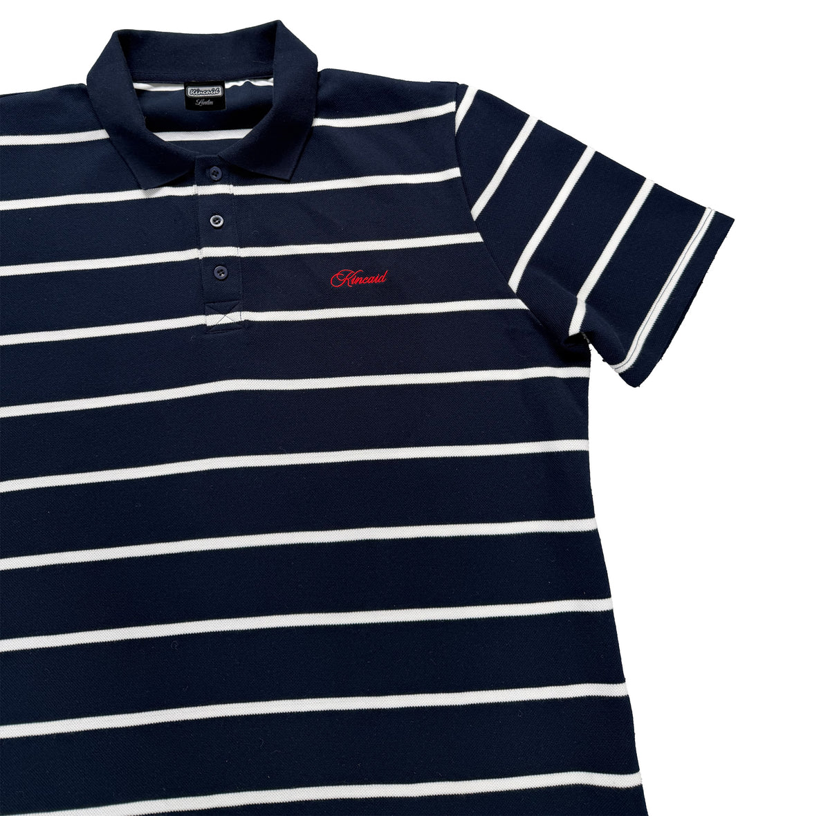 Striped Polo Shirt - NAVY