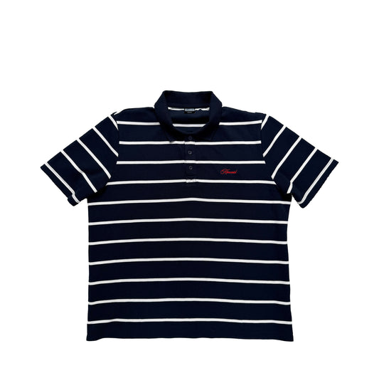 Striped Polo Shirt - NAVY