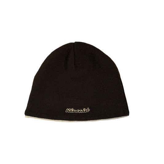 Reverse Beanie - brown/cream