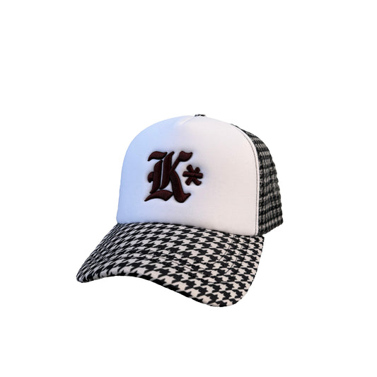 Houndstooth Trucker Cap