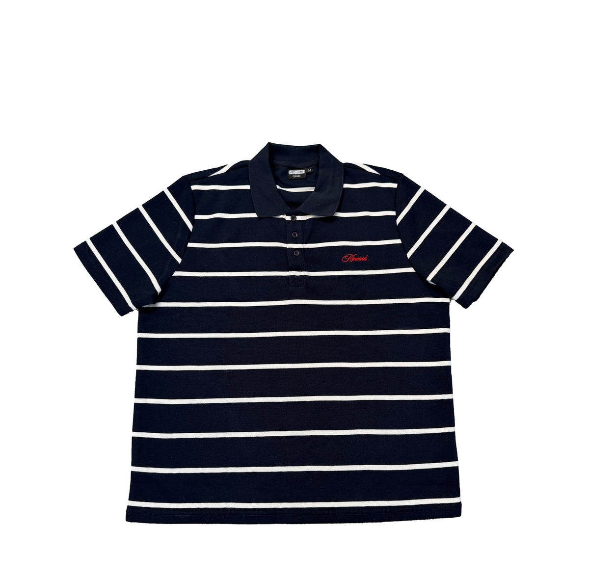 Striped Polo Shirt - NAVY