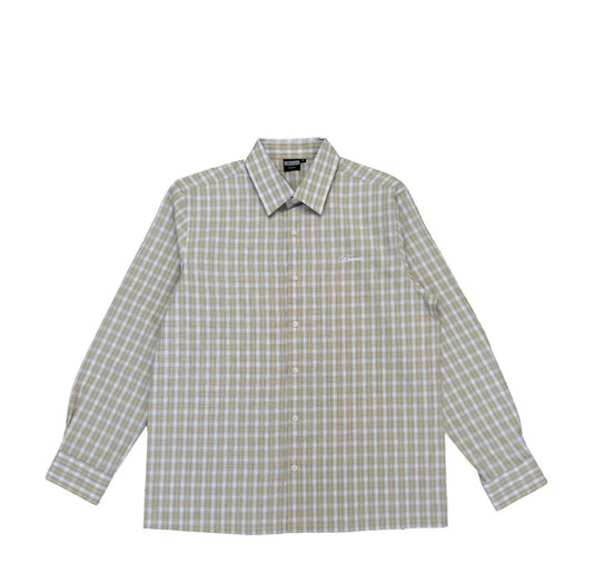 Plaid Shirt - LIME/STONE